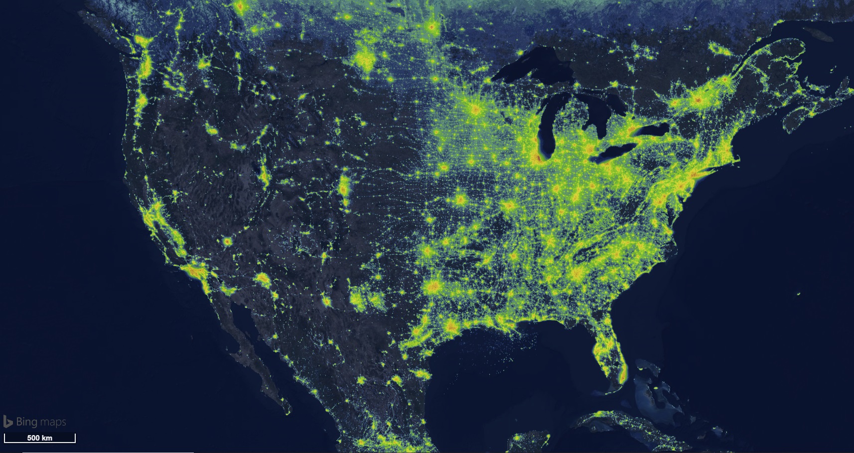 United States Light Pollution Map Great Basin School Of Photography 4626